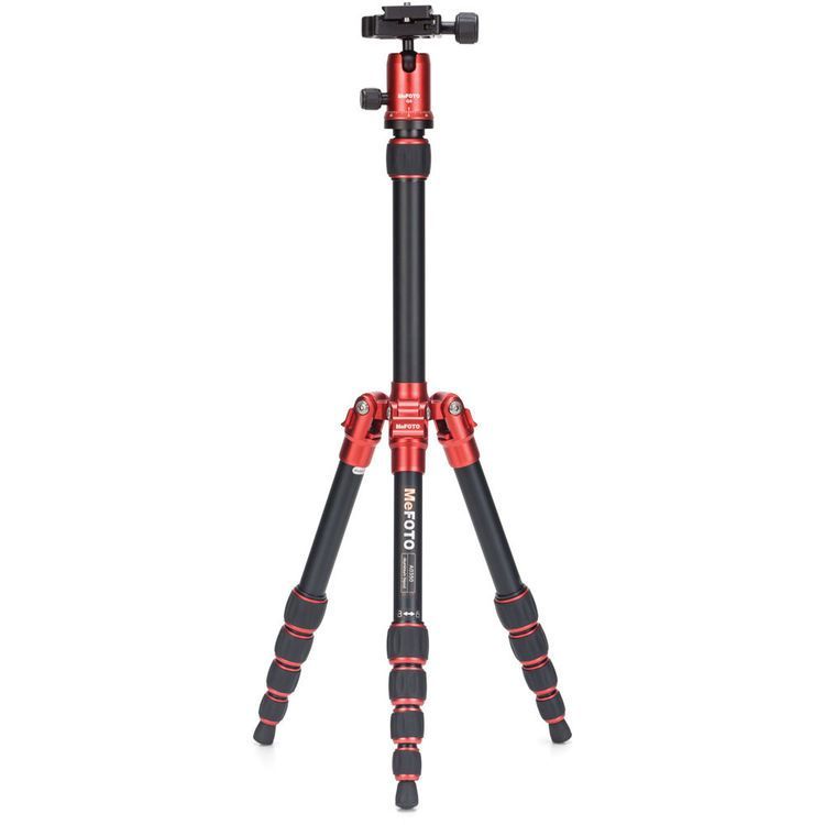 Benro MeFOTO A0350Q0R BackPacker Travel Tripod Kit (Red)