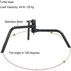 GVM C320 320cm C-Stand & Grip Arm Kit(130cm) (Siyah)
