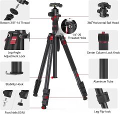 SmallRig 3474C CT-20 Alüminyum Alaşımlı Tripod