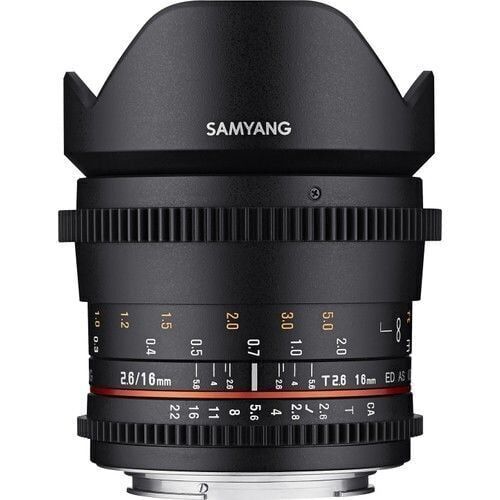 Samyang 16mm T2.6 VDSLR Full Frame Cine Lens