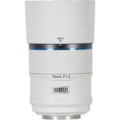 Sirui Sniper 75mm F1.2 APS-C/S35 Auto-Focus Lens (E Mount, Beyaz)