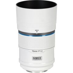 Sirui Sniper 75mm F1.2 APS-C/S35 Auto-Focus Lens (X Mount, Beyaz)