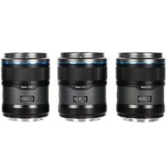Sirui Sniper 23mm, 33mm & 56mm F1.2 Lens Kiti (E Mount, Siyah)
